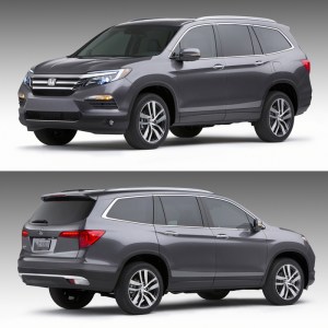 2016 Honda Pilot Front Rear View